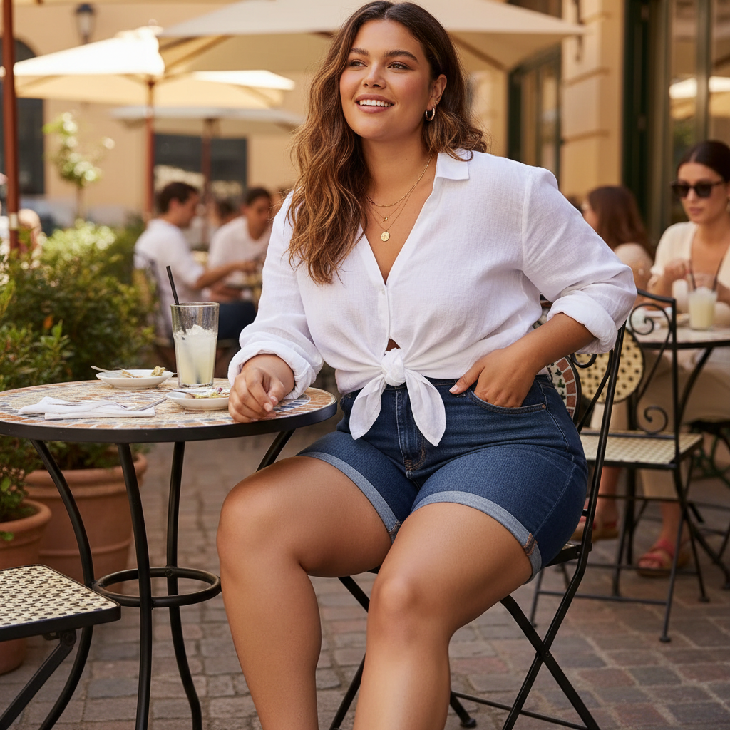 Judy Blue Full Size High Waist Tummy Control Denim Shorts Plus Size