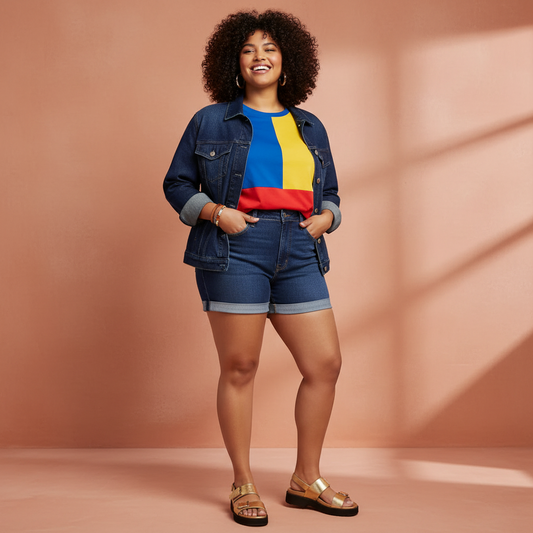 Judy Blue Full Size High Waist Tummy Control Denim Shorts Plus Size