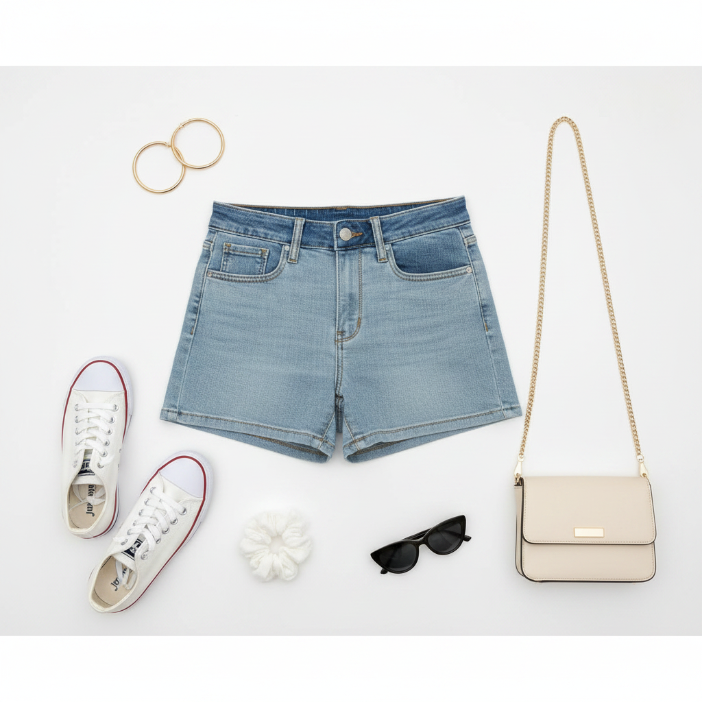 Judy Blue Full Size Color Block Denim Shorts