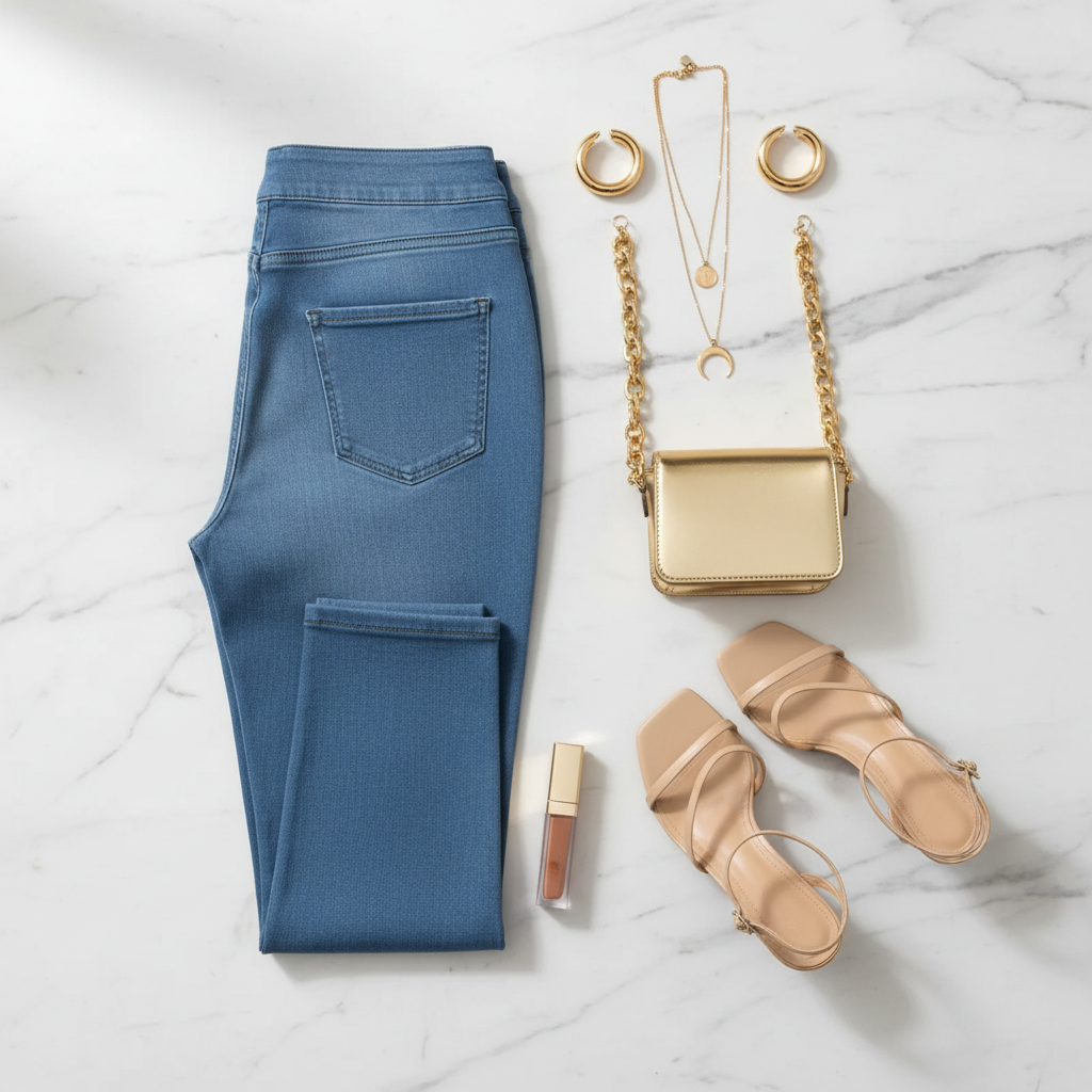 High-Waisted Skinny Jeans