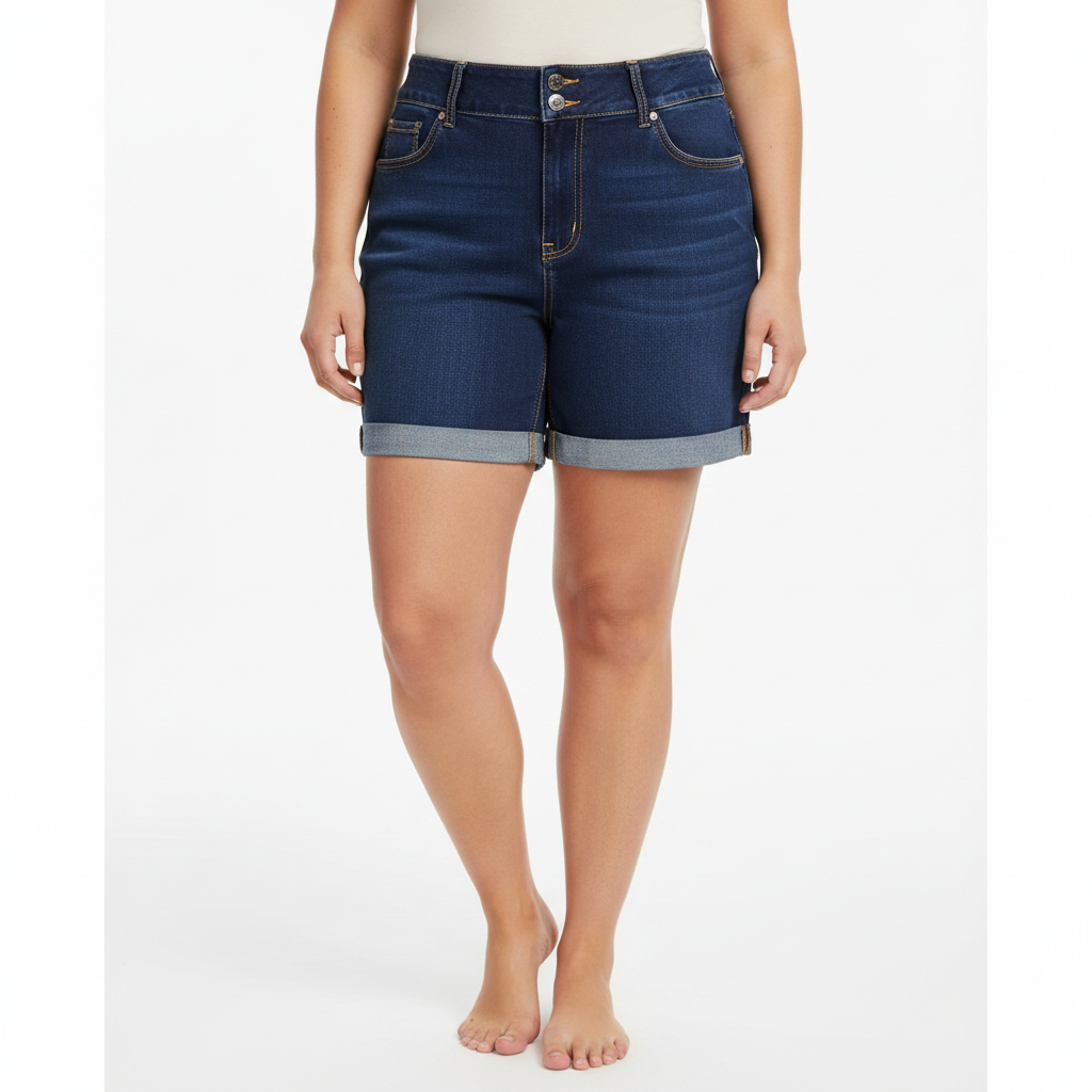 Judy Blue Full Size High Waist Tummy Control Denim Shorts Plus Size