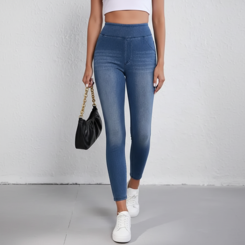 High-Waisted Skinny Jeans