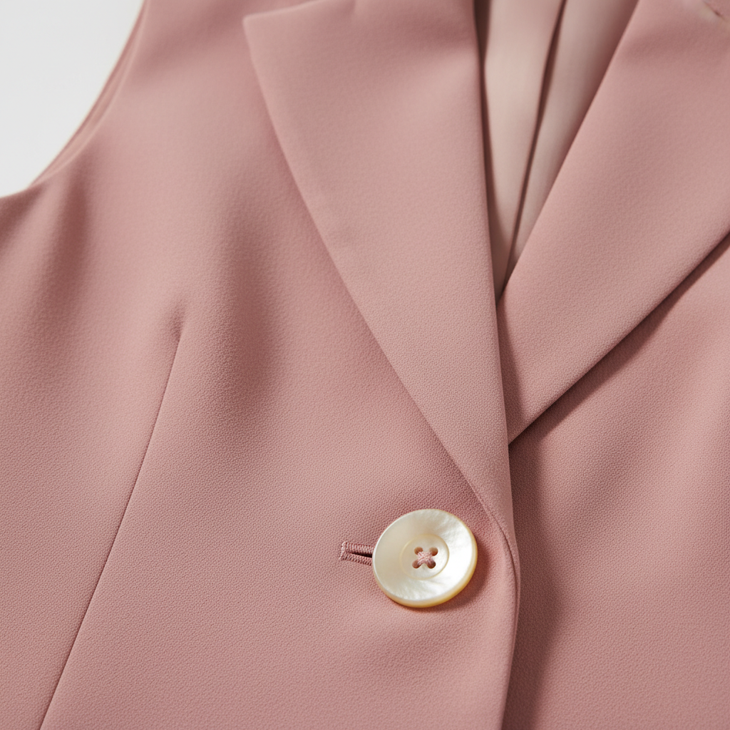 Blazer lapel close-up detail