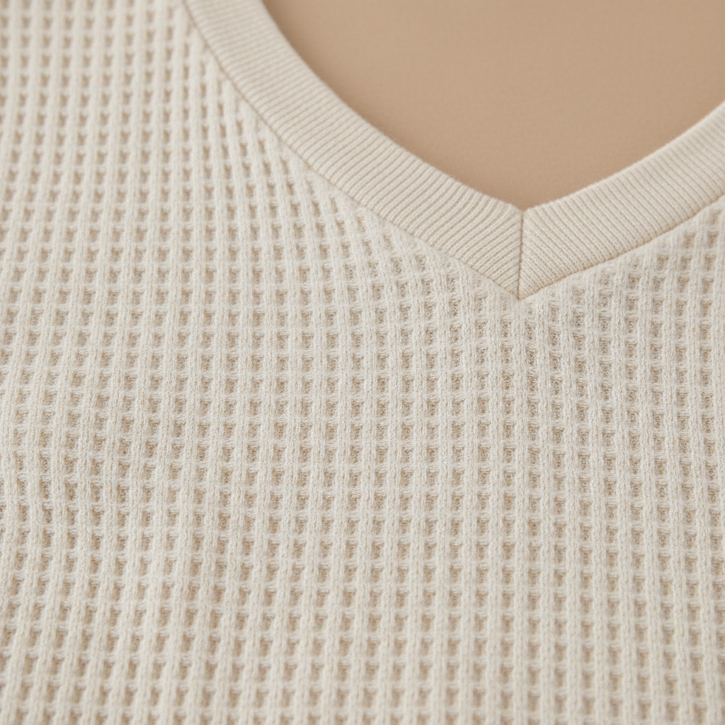 Waffle Knit Texture Detail