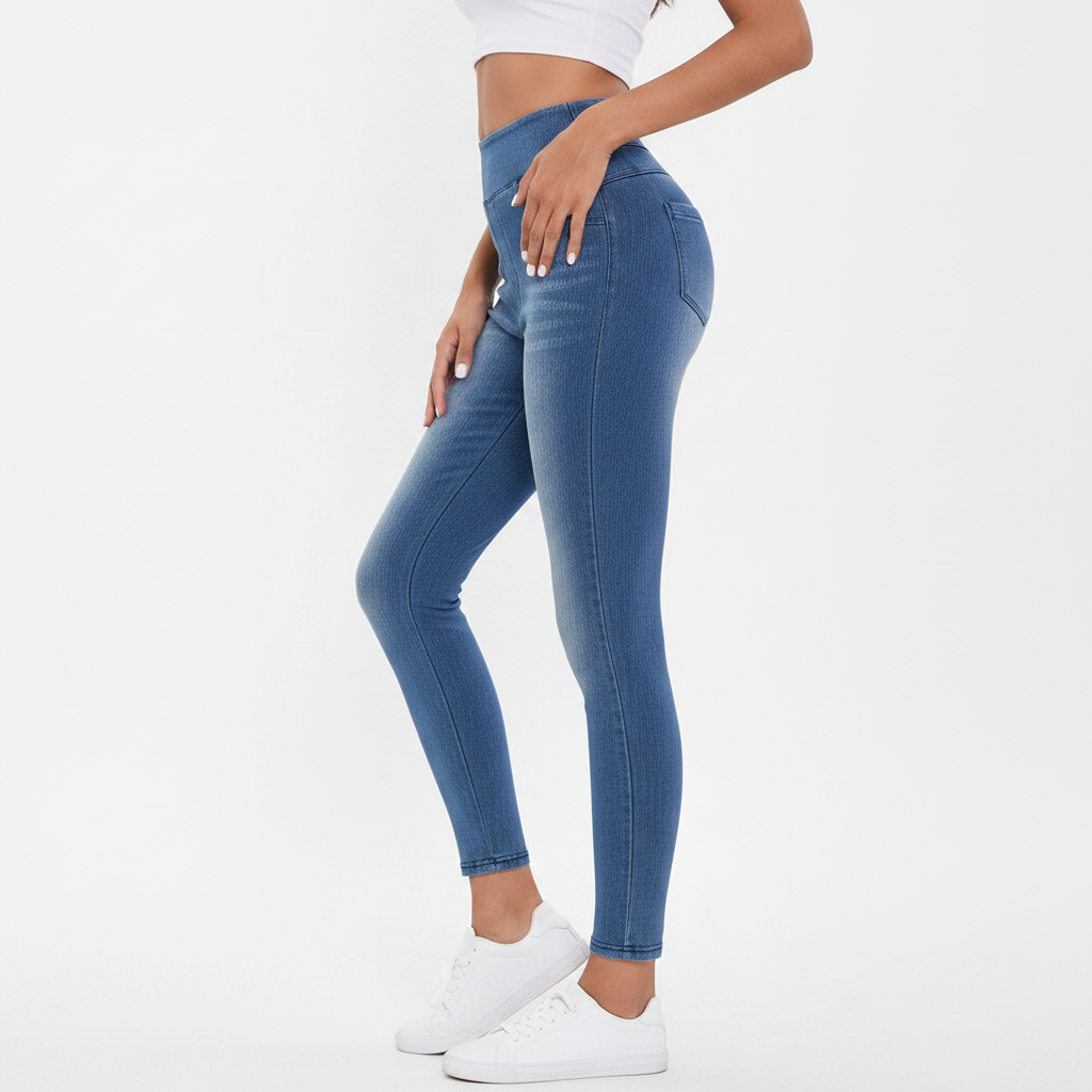 High-Waisted Skinny Jeans